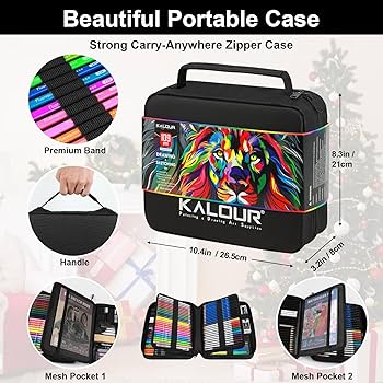 Amazon.com: 109 Drawing Set Sketching Kit, Pro Art Supplies with